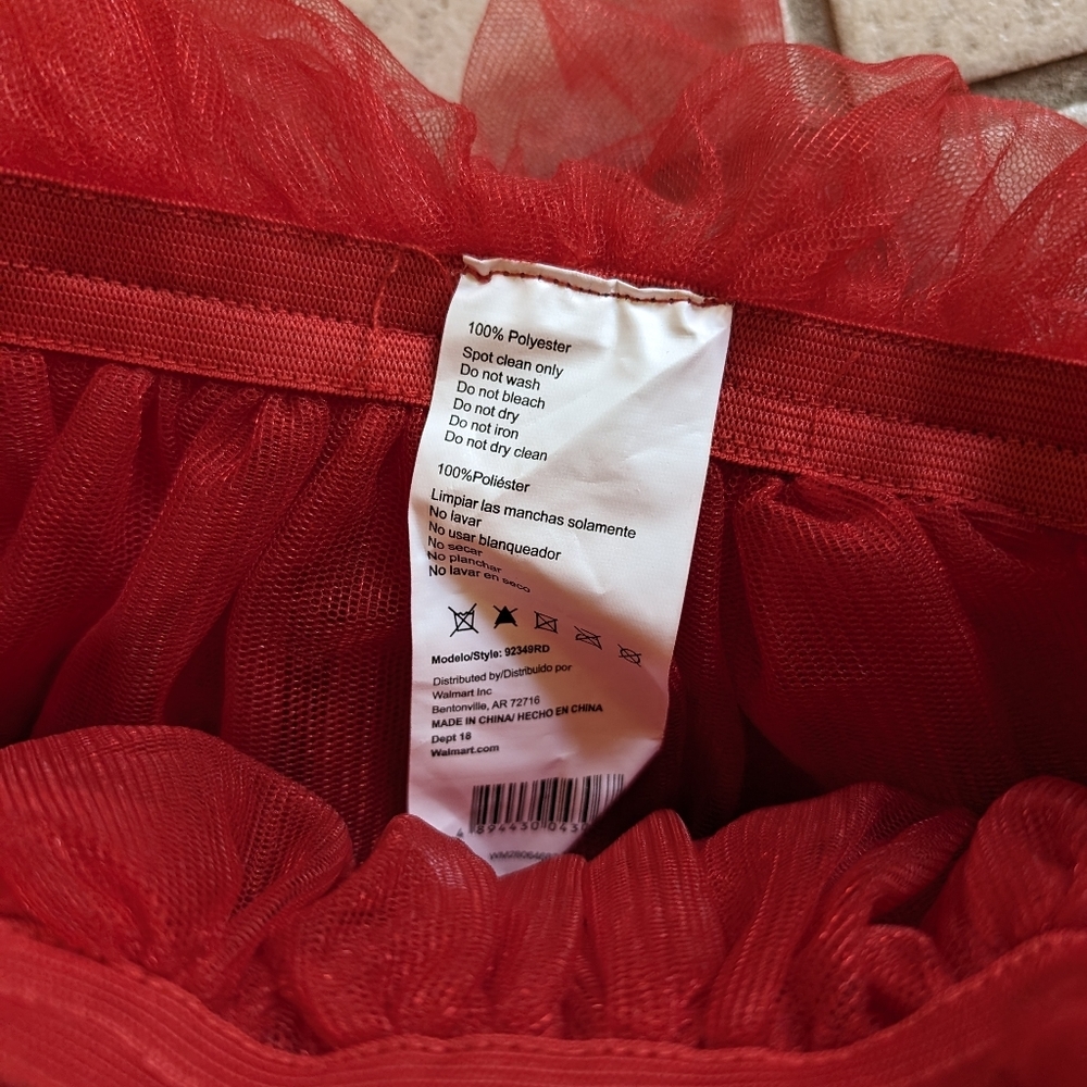 Red Tutu skirt - Picture 2 of 3